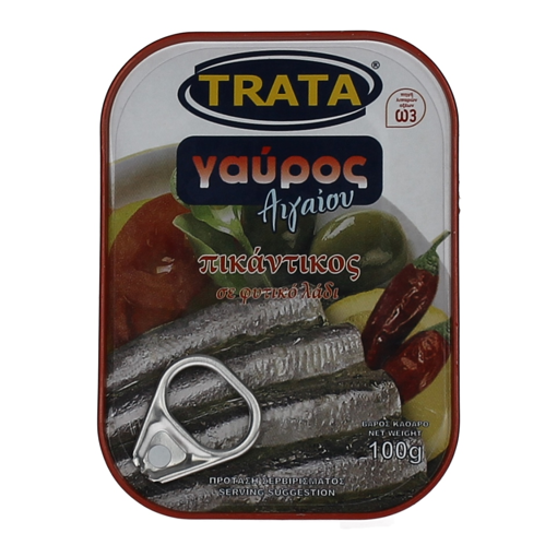Picture of Trata Anchovies Piquant in Vegetable Oil 100g