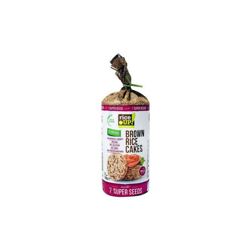 RICE UP BROWN RICE CAKES 7 SEEDS 120g