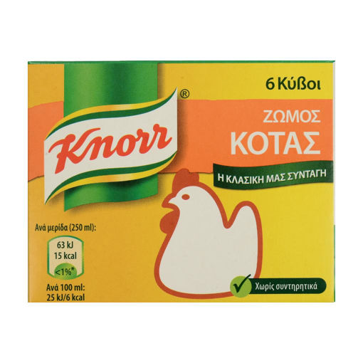 KNORR 6 CHICKEN CUBES 60g