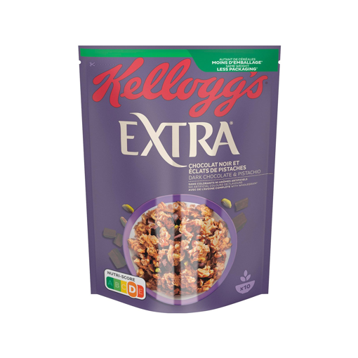 KELLOGGS EXTRA DARK & PISTACH 450g