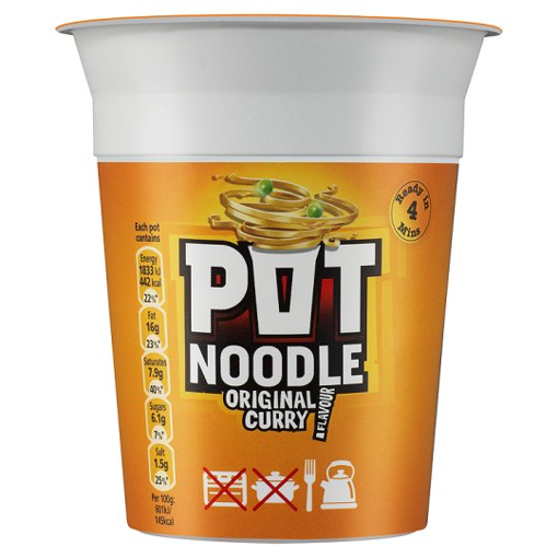 POT NOODLE NDL SPICY CURRY 12*89g