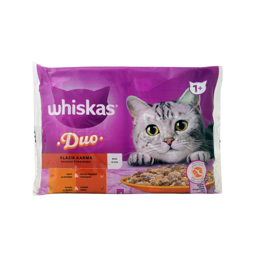 WHISKAS ΦΑΚ.ΣΥΝΔ ΚΡΕΑΣ ΖΕΛΕ 4X85g