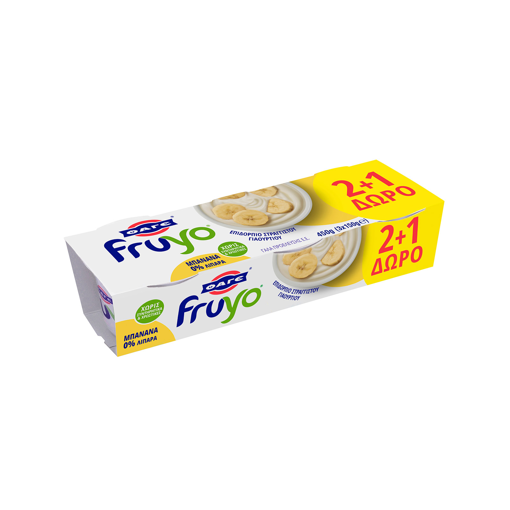 ΦΑΓΕ FRUYO ΜΠΑΝΑΝΑ 0% 3X150g  2+1