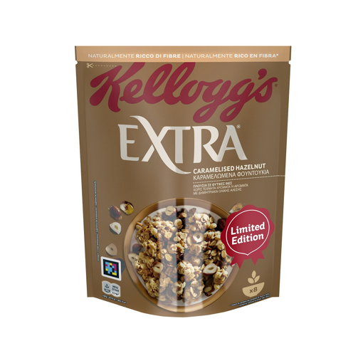 KELLOGGS EXTRA CARAMELIZED HAZELNUT 375g