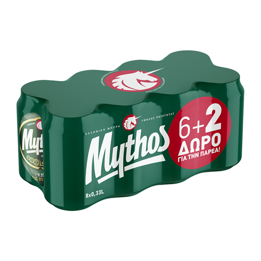 Picture of Μπύρα Mythos Κουτί 330ml 6+2 Δώρο