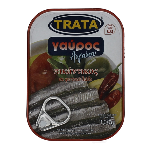 Picture of Γαύρος Πικάντικος σε Φυτικό Λάδι Trata 100g
