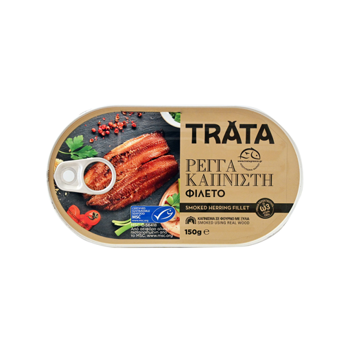 Picture of Ρέγγα Φιλέτο Καπνιστή σε Φυτικό Λάδι Trata 160g