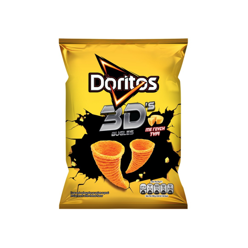 DORITOS 3D BUGLES ΜΕ ΓΕΥΣΗ ΤΥΡΙ 63g