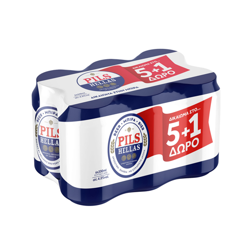 ΜΠΥΡΑ PILS HELLAS 330ml 5+1