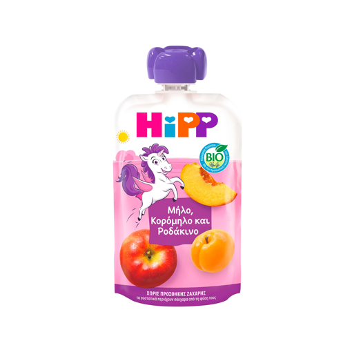 HIPP BABY FOOD ΜΟΝΟΚ/ΜΗΛΟ/ΚΟΡΟΜ/ΡΟΔΑΚΙΝΟ 100g