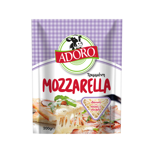 ADORO MOZZARELLA ΤΡΙΜΜΕΝΗ 200g