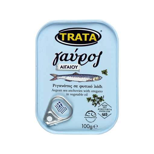 Picture of Trata Anchovies with Oregano in Vegetable Oil 100g