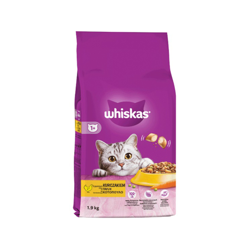 WHISKAS ADULT ΚΟΤΟΠΟΥΛΟ ΓΕΜ. ΚΡΟΚ 1.9Kg