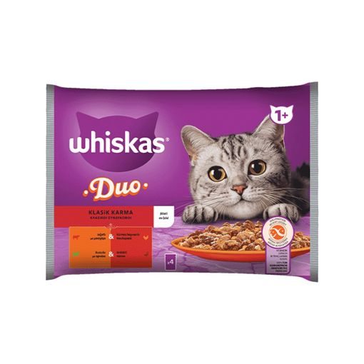 WHISKAS ΦΑΚ.ΣΥΝΔ ΚΡΕΑΣ ΖΕΛΕ 4X85g