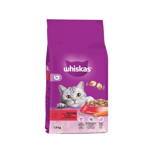 WHISKAS ADULT ΜΟΣΧ&ΓΕΜ ΚΡΟΚΕΤΕΣ 1,9Kg