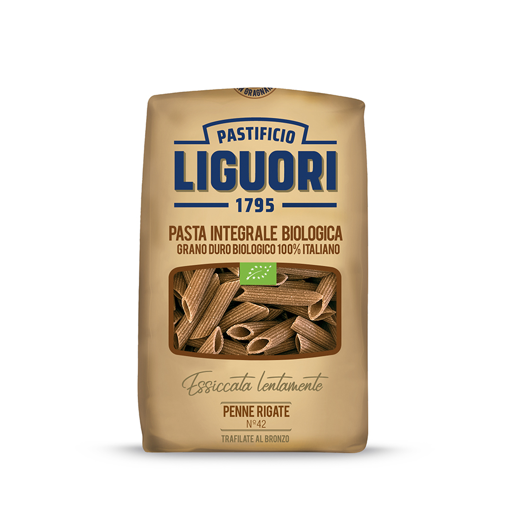 LIGUORI PENNE RIGATE N42 BIO WHOLEGRAIN 500g