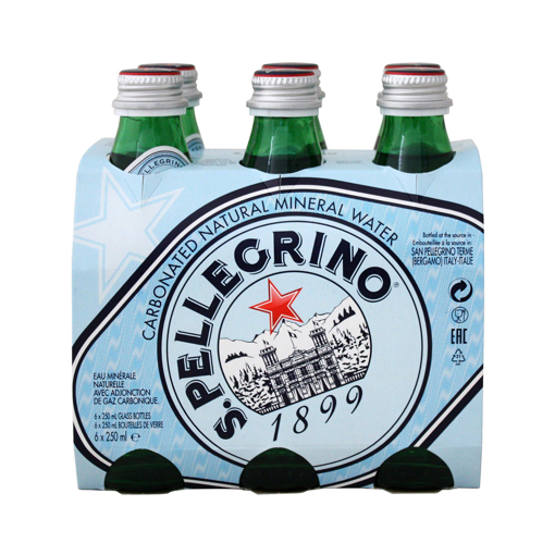 SAN PELLEGRINO SPARKLING WATER 6X250ml